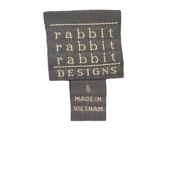 Rabbit Rabbit Rabbit Sz 6 Orange Chiffon Layered Floral Cottagecore Spring Dress - Picture 6 of 6